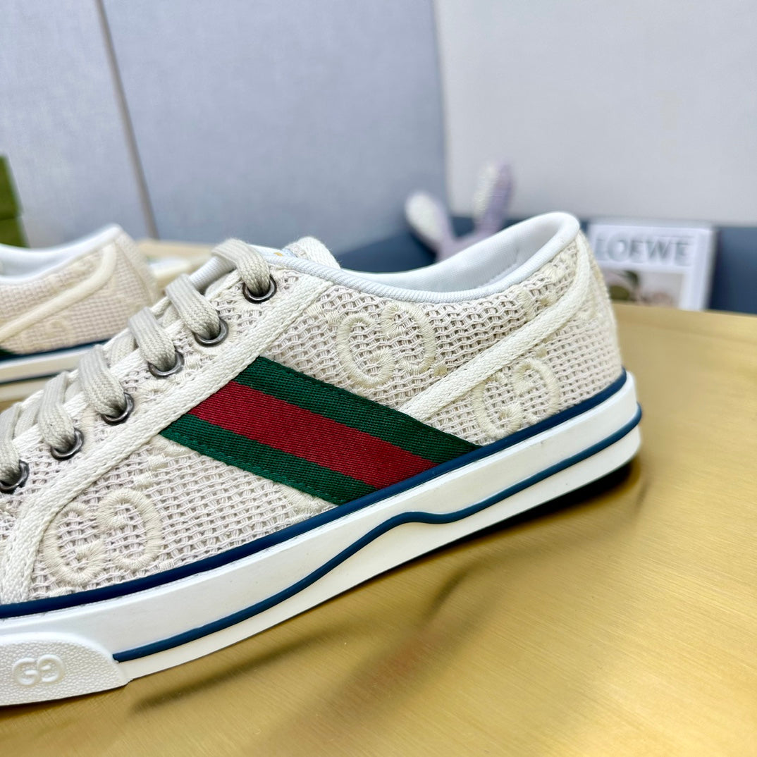 GUCCI TENNIS 1977 TRAINER CREAMY WHITE CANVAS