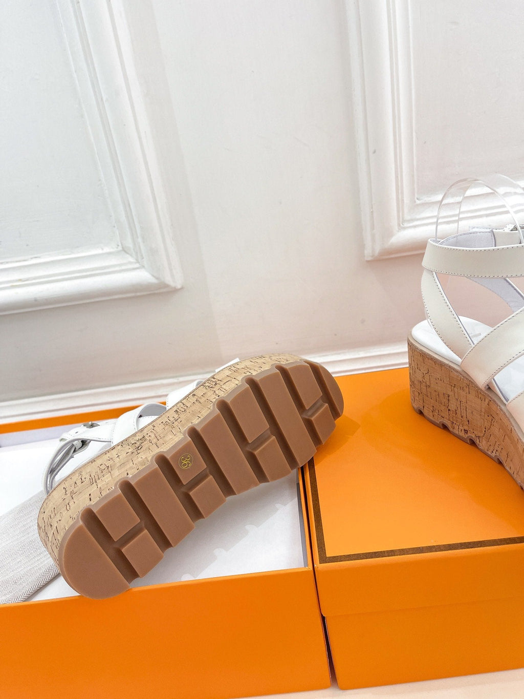 HERMES Havane 30 Sandal White