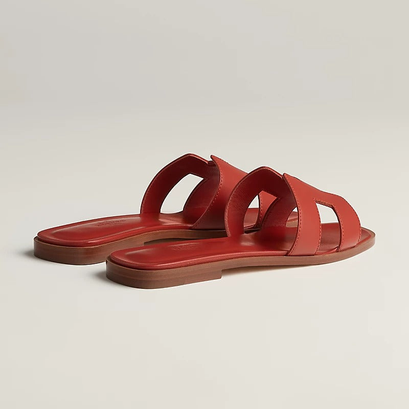 HERMES 0RAN SANDAL ORANGE BRULEE