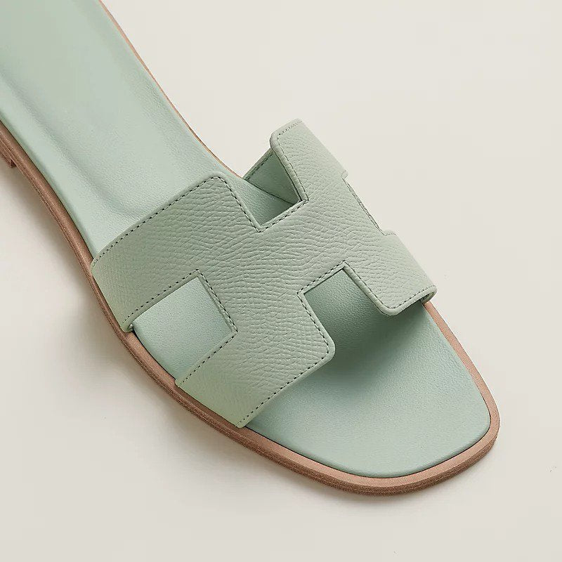 HERMES 0RAN SANDAL VERT JADE