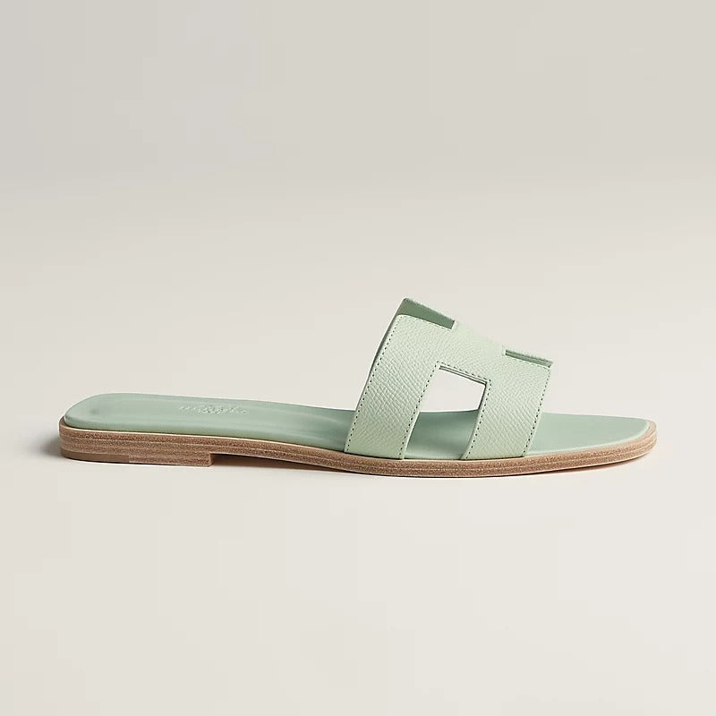 HERMES 0RAN SANDAL VERT JADE